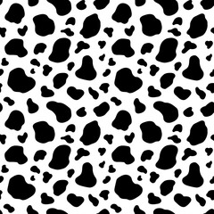 Hand drawn animal skin shapes seamless pattern