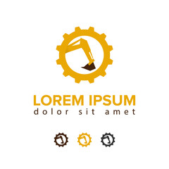 Illustration Vector Graphic of Excavator Logo. Perfect to use for Construction Company