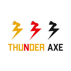 Illustration Vector Graphic of Thunder Axe