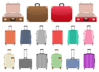 Suitcase vector design illustration isolated on white background