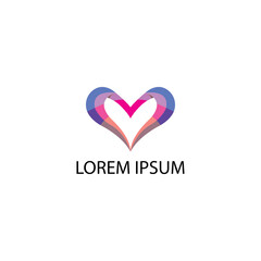 love logo element color illustration design vector template