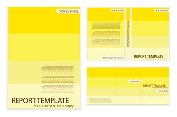 Elegant Template of Yellow Modern Business Template Background with Copy Space for Text Decorated 

