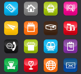 Post service icons set