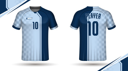 Naklejka premium Soccer jersey template sport t shirt design