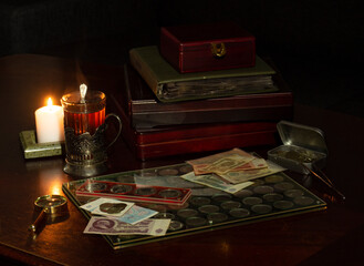 numismatics still life
