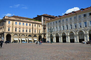 Naklejka premium The square of San Carlo, Turin