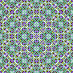 Geometric seamless pattern, ornament, abstract colorful background, fashion print, vector texture.