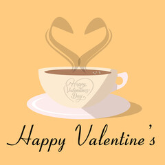 happy valentines cup