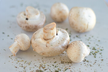 Mushrooms and Herbs