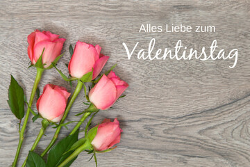 Fototapeta na wymiar Alle Liebe zum Valentinstag