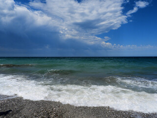 playa espectacular en el sur de argentina