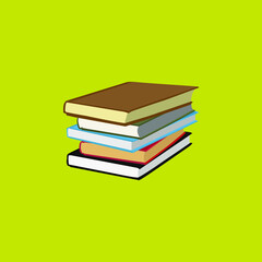 stack of books. books vector.