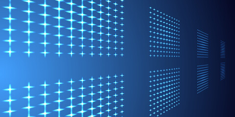 Abstract solar batteries tech geometric background, alternative energy electricity illustration.