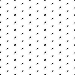 Square seamless background pattern from black trowel symbols. The pattern is evenly filled. Vector illustration on white background