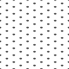 Square seamless background pattern from geometric shapes. The pattern is evenly filled with black vintage telephone symbols. Vector illustration on white background