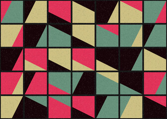 Abstract Geometric Pattern generative computational art illustration