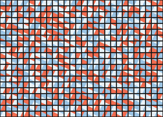 Abstract Geometric Pattern generative computational art illustration