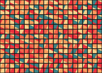 Fototapeta premium Abstract Geometric Pattern generative computational art illustration