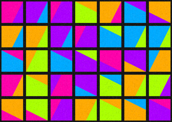 Abstract Geometric Pattern generative computational art illustration