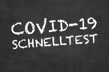 Obraz premium COVID-19-Schnelltest