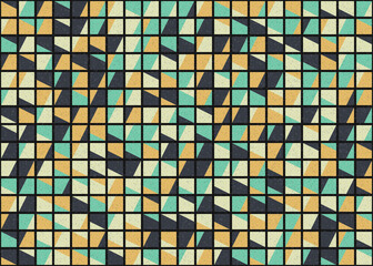 Abstract Geometric Pattern generative computational art illustration