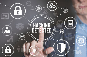 Internet, business, Technology and network concept. Cyber security data protection business...