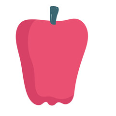 bell pepper fresh vegetable food icon isolated design