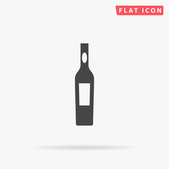Bottle of Vodka flat vector icon