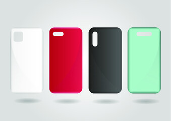 Mobile phone cases mockup design