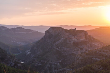 Atardecer en las montañas