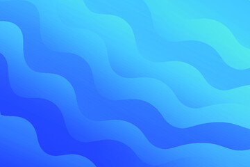 Fototapeta premium Stylish wavy shapes abstract blue background