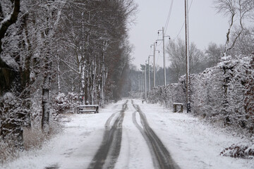 winter mood near Wolfsburg, Germany