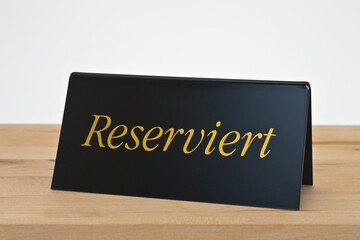 Obraz premium Reserviert