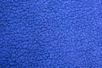 close up of a blue cloth texture