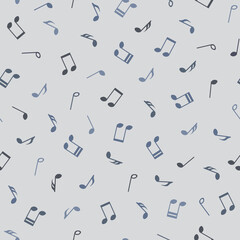 Seamless repeating pattern of notes