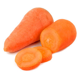 Carrots isolated on white background