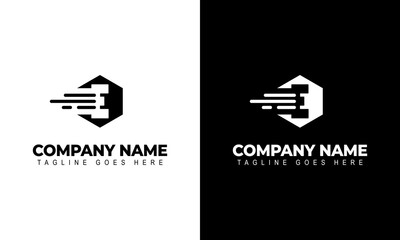 Letter E Logo. Illustrator Vector Design Letter