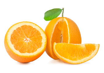 Oranges isolated on the white background