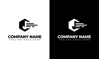 Letter J Logo. Illustrator Vector Design Letter