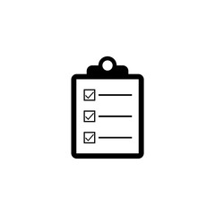 Check list icon isolated on white background