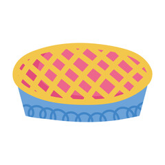 cooking food dessert cake cartoon flat icon