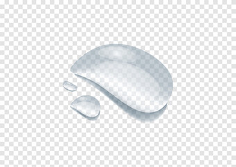realistic water drop vectors isolated on transparency background ep78
