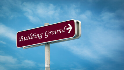 Street Sign BUILDING GROUND