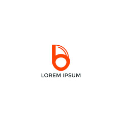 Fototapeta premium ABSTRACT ILLUSTRATION LETTER B LINE LOGO DESIGN INSPIRATION VECTOR FOR YOUR BUSINESS