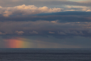 Fototapeta na wymiar Sea rainbow