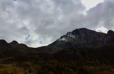 clouds over the mountains