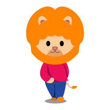 walk - Daily fun activities. funny character Vector illustration