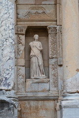 Statue on the Front of Celsus Library at Ephesus	
