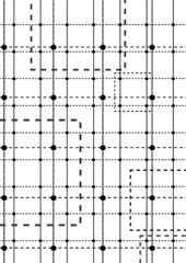 Abstract geometric black and white vector design. Creative squaredmodern simple illustration