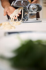 Fototapeta premium Delicious homemade pasta can become perfect dinner